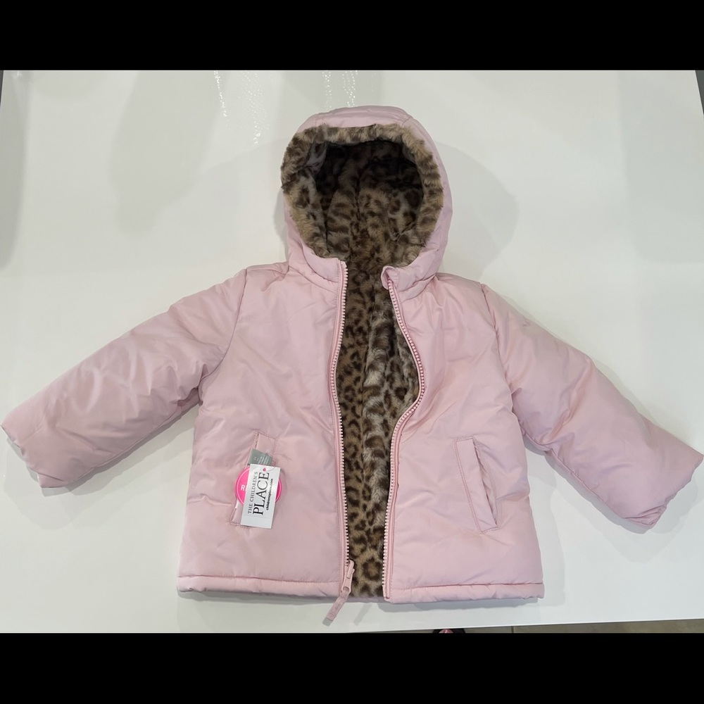 Toddlers Girl Pink Puffer Jacket